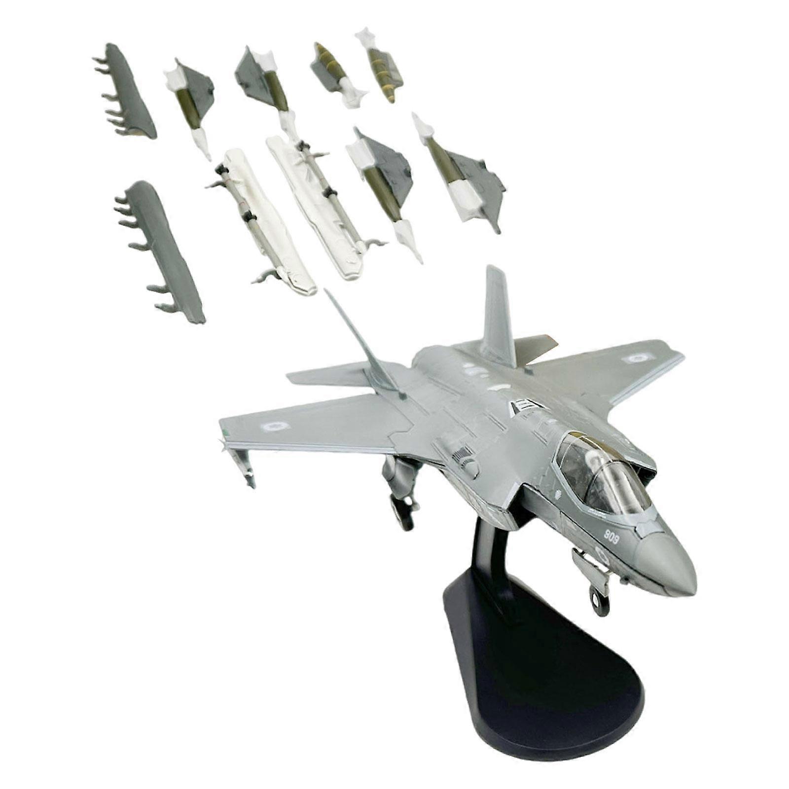 1/72 Fighter Model Collection Diecast Plane Model for Cafe Shelf Living Room F35
