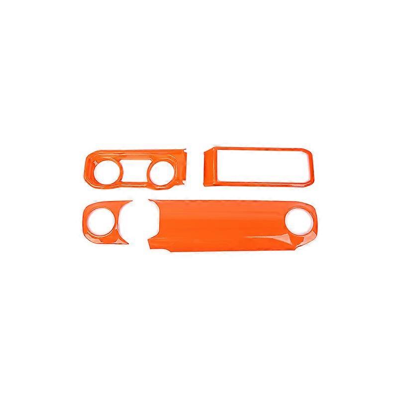 JIDIXIAN for Jeep Wrangler JL for Gladiator JT 2024 Up Car Center Console Dashboard Navigation Panel Decoration Cover