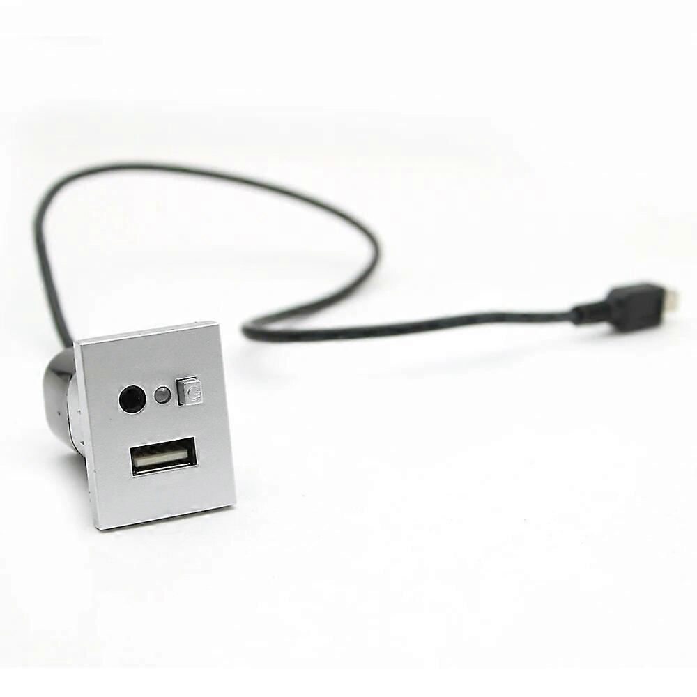 Car AUX/USB Input Adapter Mini Cable USB Slot Interface Button Switch for Ford Focus 2 mk2 2009 2010 2011 Accessories