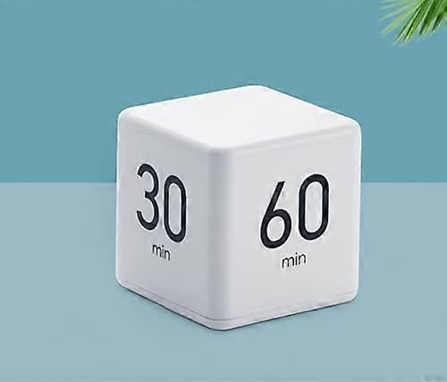 Digital Timer Gravity Sensor Flip Timer,Countdown Setting (15-20-30-60 Minutes, White)
