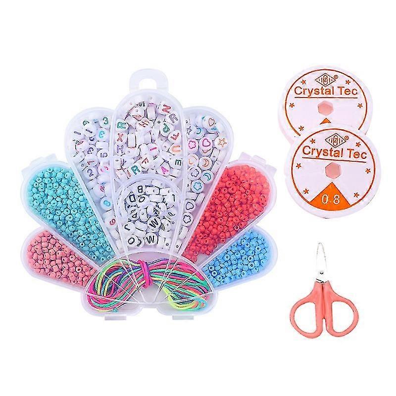 Jewelry Making Acrylic Beads Kit Multiple Colors Styles Mixed Beaded Material