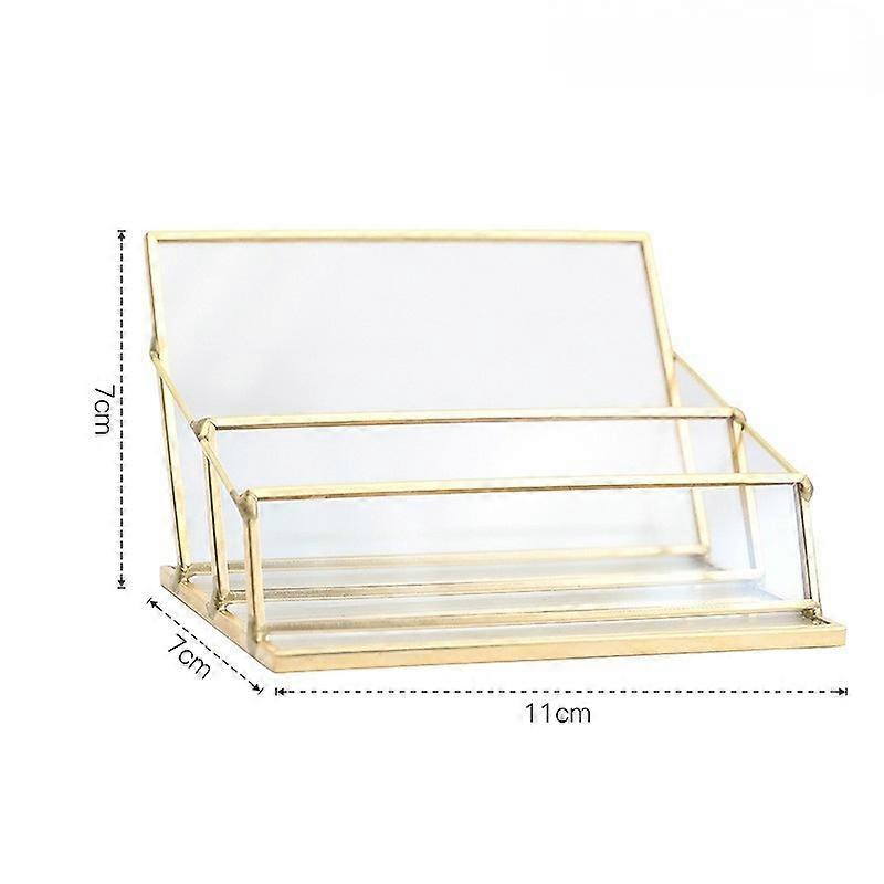 Desk Shelf Box Storage Display Stand Clear Desktop Business Card Holder Organizers Case for Home Office Business Card Holder