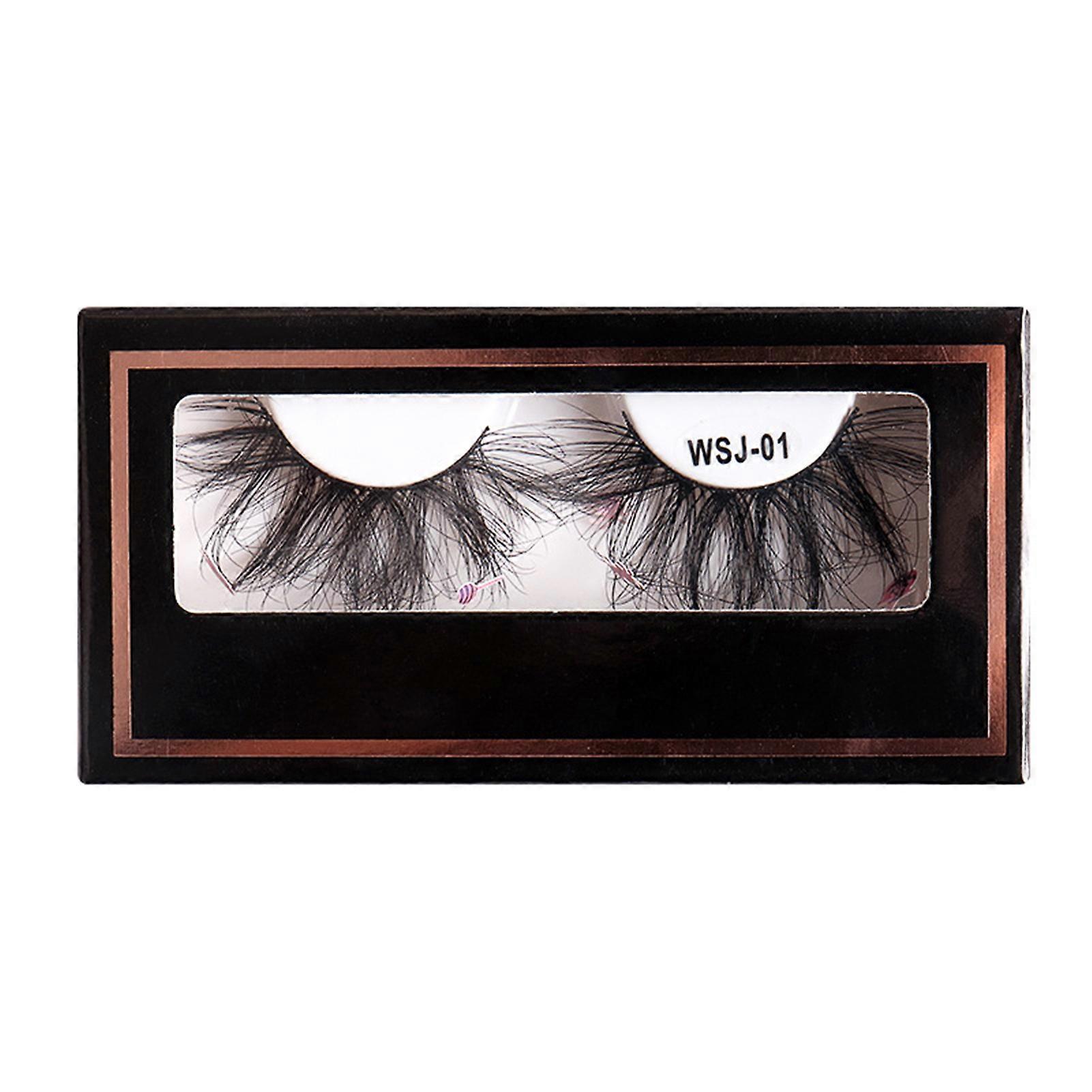 1 ensemble 3D faux cils doux moelleux faux vison cils aspect naturel cils extension de cils artificiels Halloween Cosplay maquillage Faux cils fête