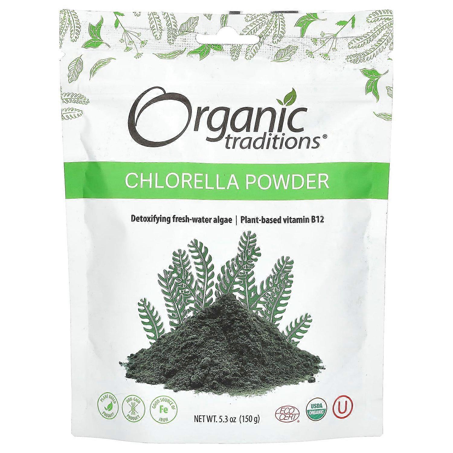 Organic Traditions, Chlorella Powder, 5.3 oz (150 g)