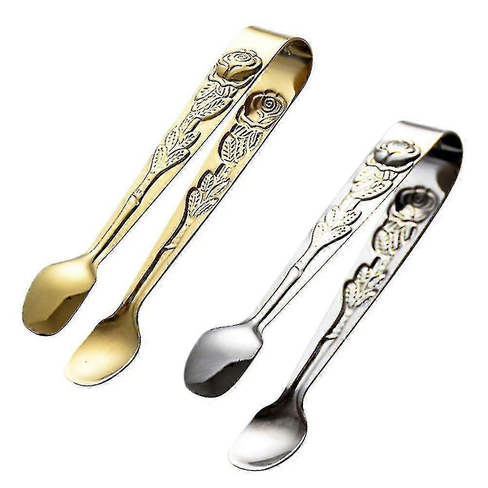 2 stk rustfritt stål matklipp isbit cookie klemmer for hjemmerestaurant hotell