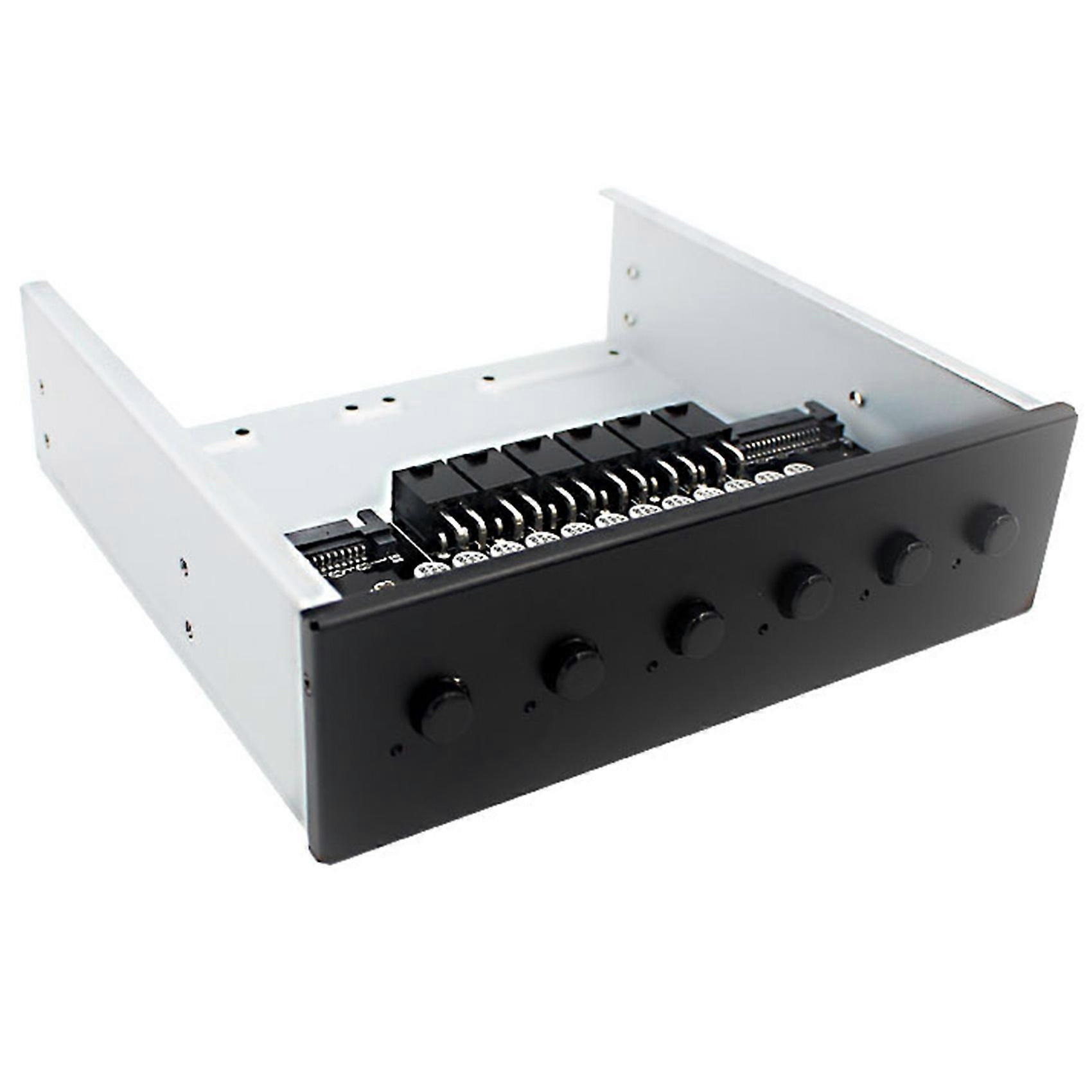 6 Way Selector Controller Hard Drive Power Switch Module for Desktop Computer Support 2.5/3.5 Inch