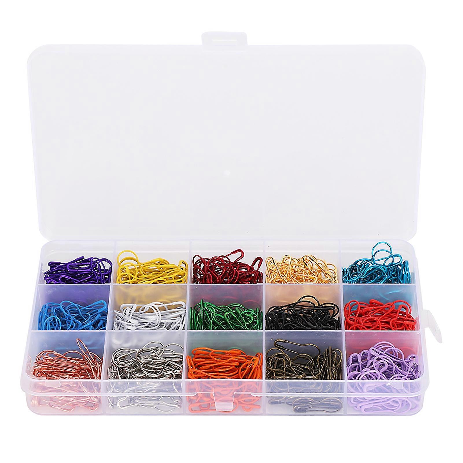 750Pcs Gourd Safety Pins Multicolor MultiSpecification Boxed Set Pin Tag Accessories
