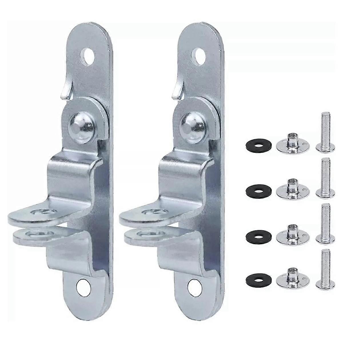 2Pcs Cargo Trailer Door Hasp Keeper Lock Handle Enclosed Car Hauler for Ramp Padlock Cargo Trailer