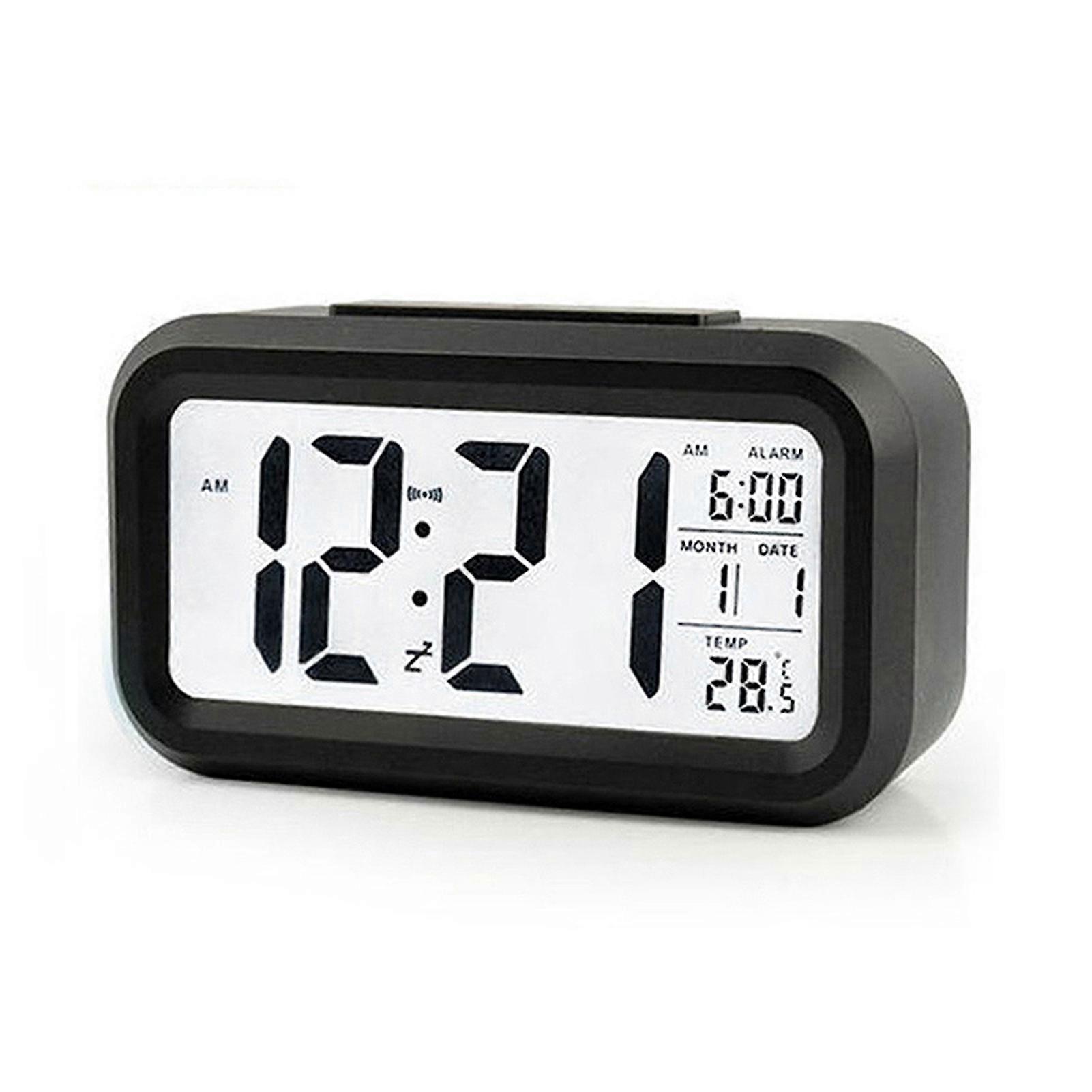 Digital Alarm Morning Clock with LCD Display and Snooze Function for Bedrooms