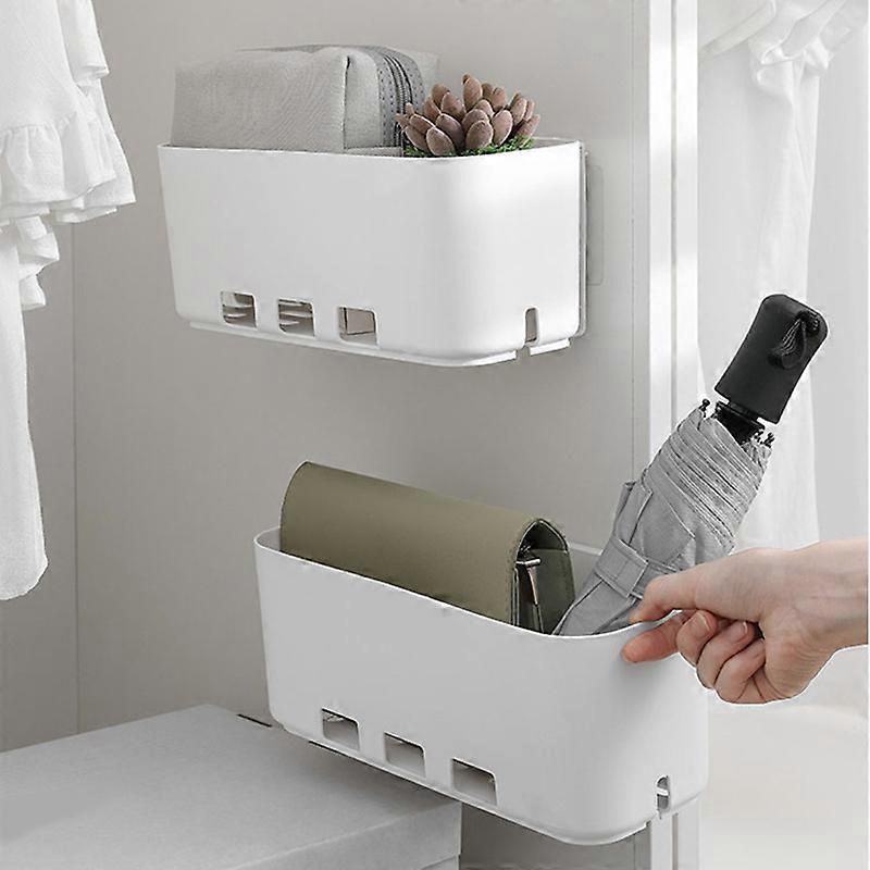Wall Mounted Drawer Type Shelf Rack for Kitchen Organizer & Container Space Saving Punch-free