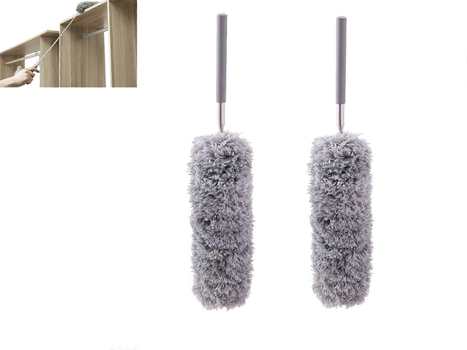 2Pcs 2.8m Flexible Retractable Microfiber Duster