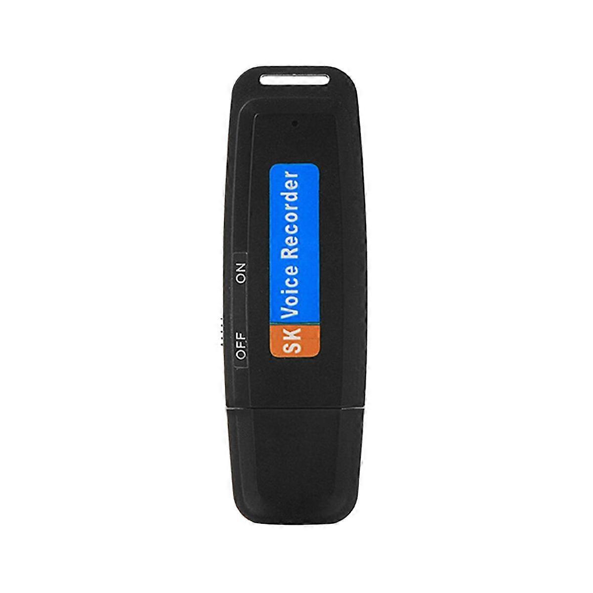 Portable Rechargeable U-Disk USB Digital Audio Voice Recorder Mini Dictaphone Activated Recorder -B