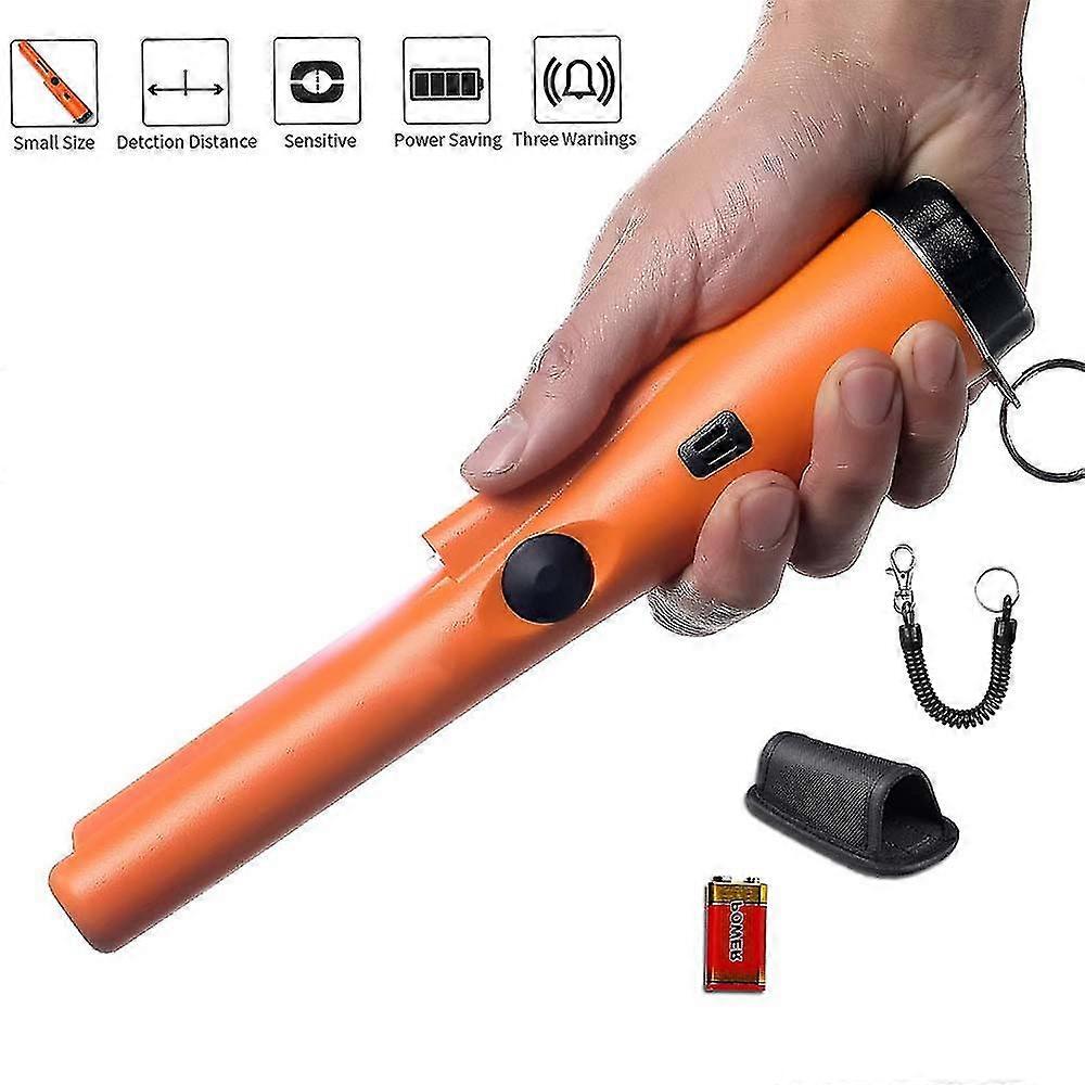 Metal Detector Pinpointer - Waterproof 360search Treasure, Orange