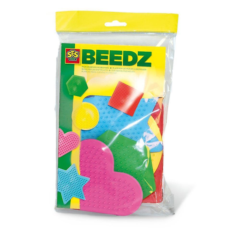 SES Creative Children's Beedz Iron-on Beads Pegboards Mosaic Set