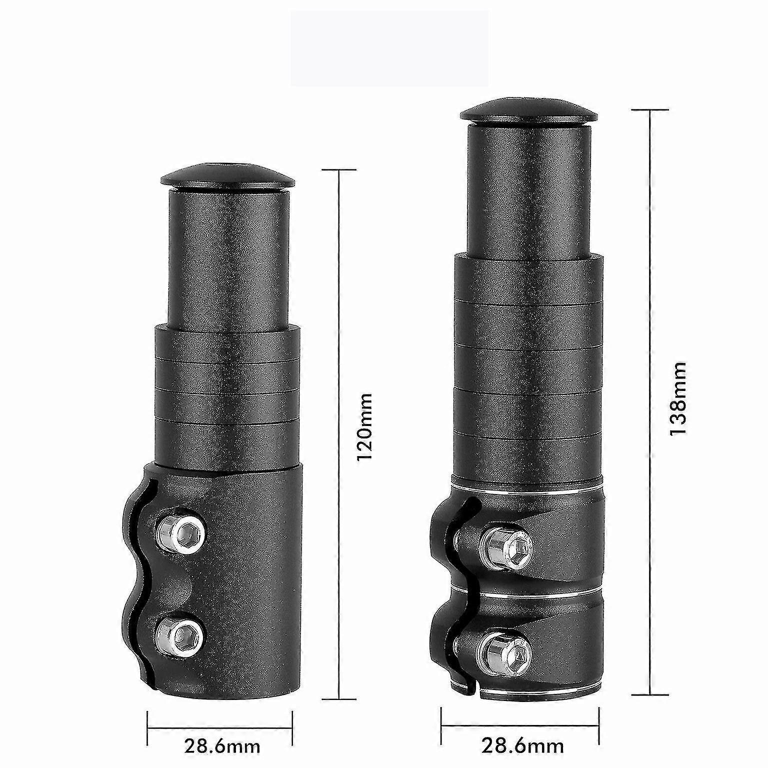 thumbnail image 2 of Adjustable MTB Stem Riser – 1 1/8" Handlebar Extender, 115/180/210mm, Matte Black 2 of 6
