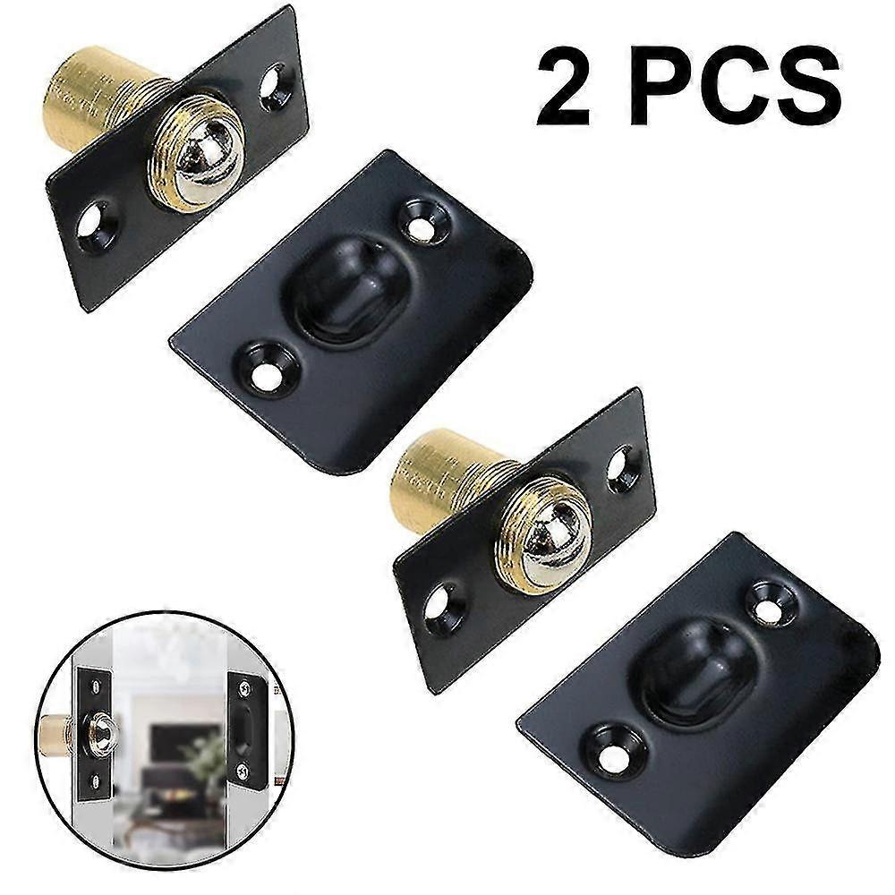 Ball Door Catches For Internal Doors 2 Pack Adjustable,black
