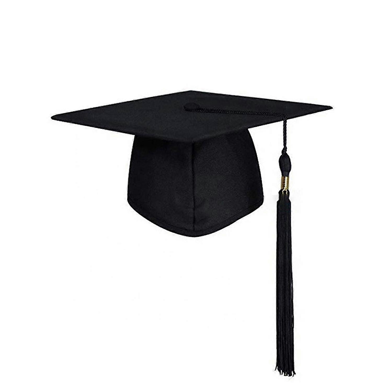 Unisex Bachelor Cap 2023 Tassel Pingente Decoração Cor Sólida Estilo Clássico Flat Top Chapéu de Formatura
