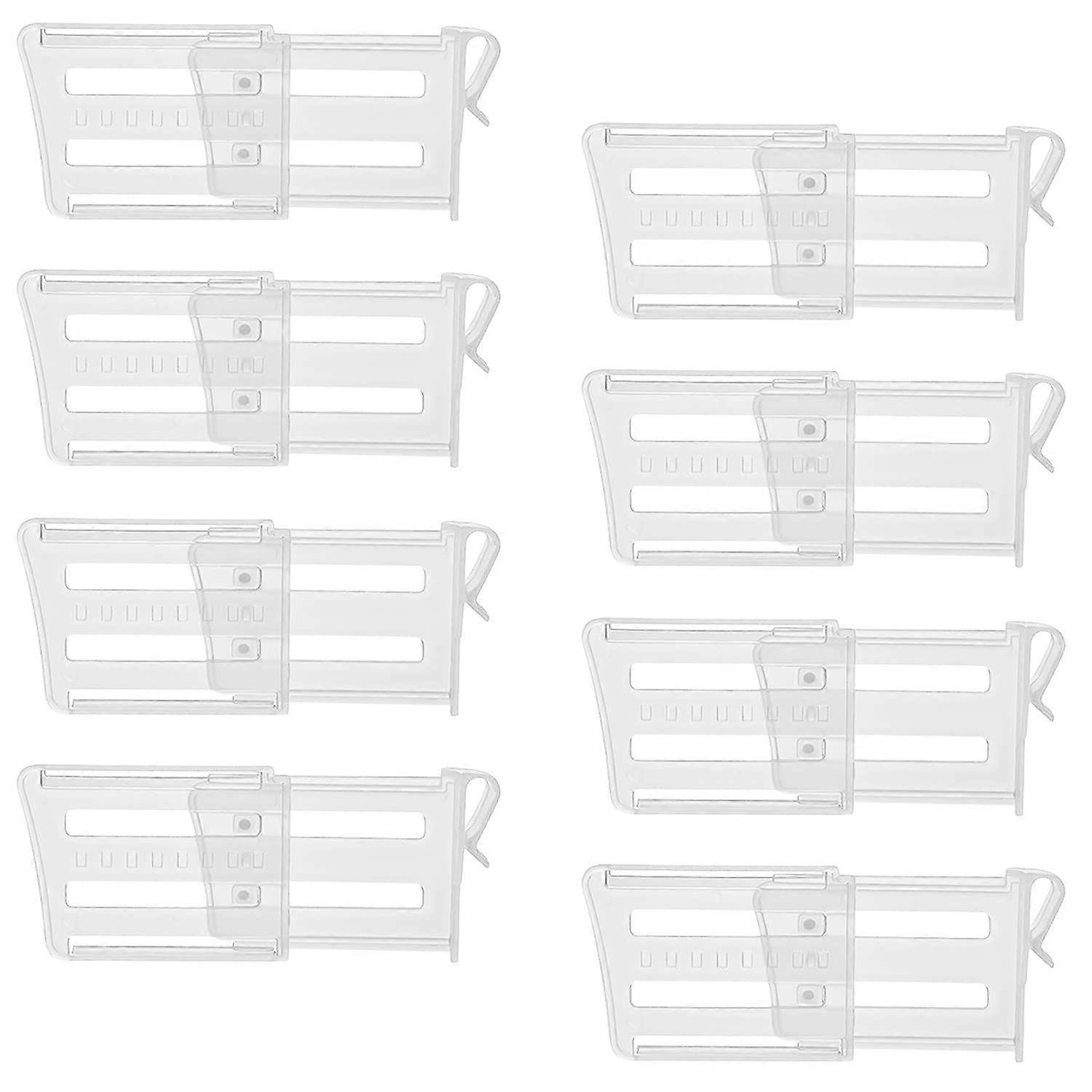 Pack of 8 Fridge Space Allocator Refrigerator Organiser Fridge Side Door Separator Retractable Fridge Divider