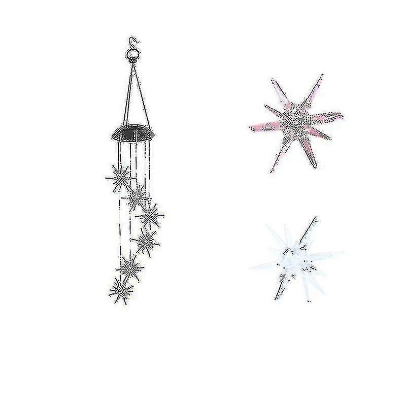 Wind Chime Color Changing Solar Mobile Lightcolor2