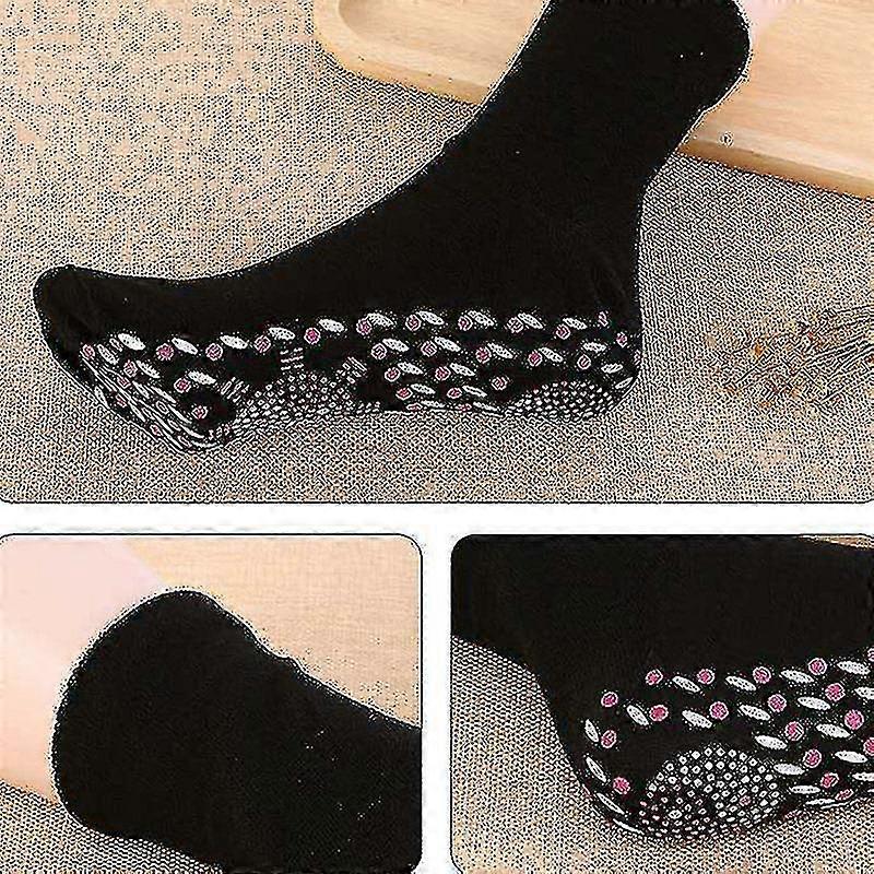 自己発熱ヘルスケアソックストルマリン磁気療法快適な通気性フットマッサージャー