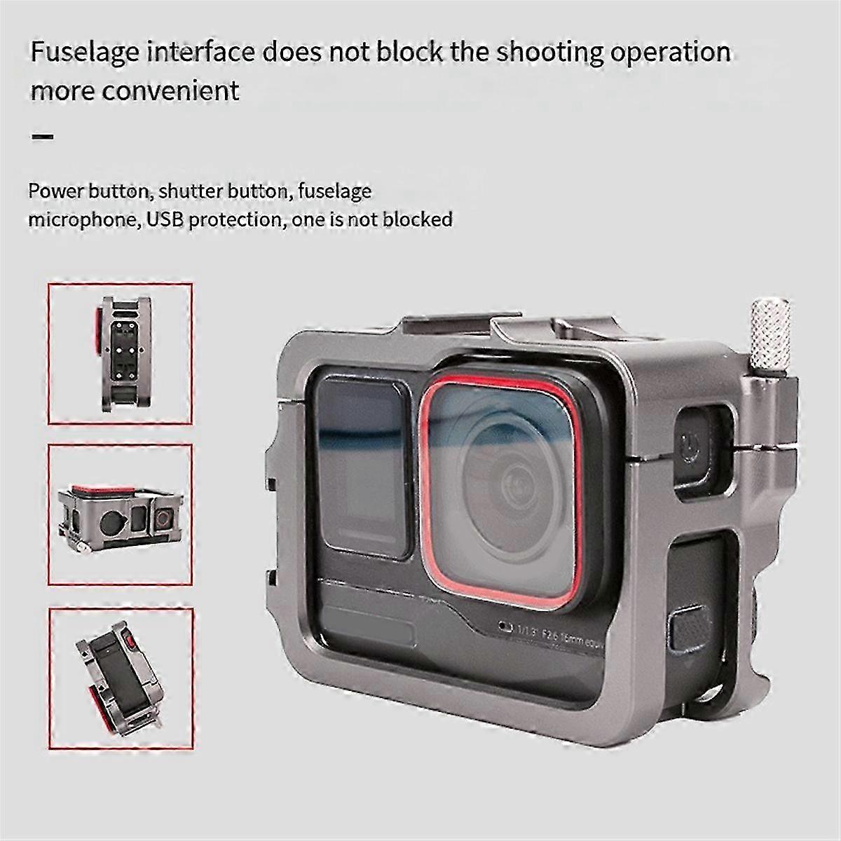 Gaiola da câmera para / Pro Frame Case Quick Release Case Mount Adapter Anti-Fall Escudo Protetor