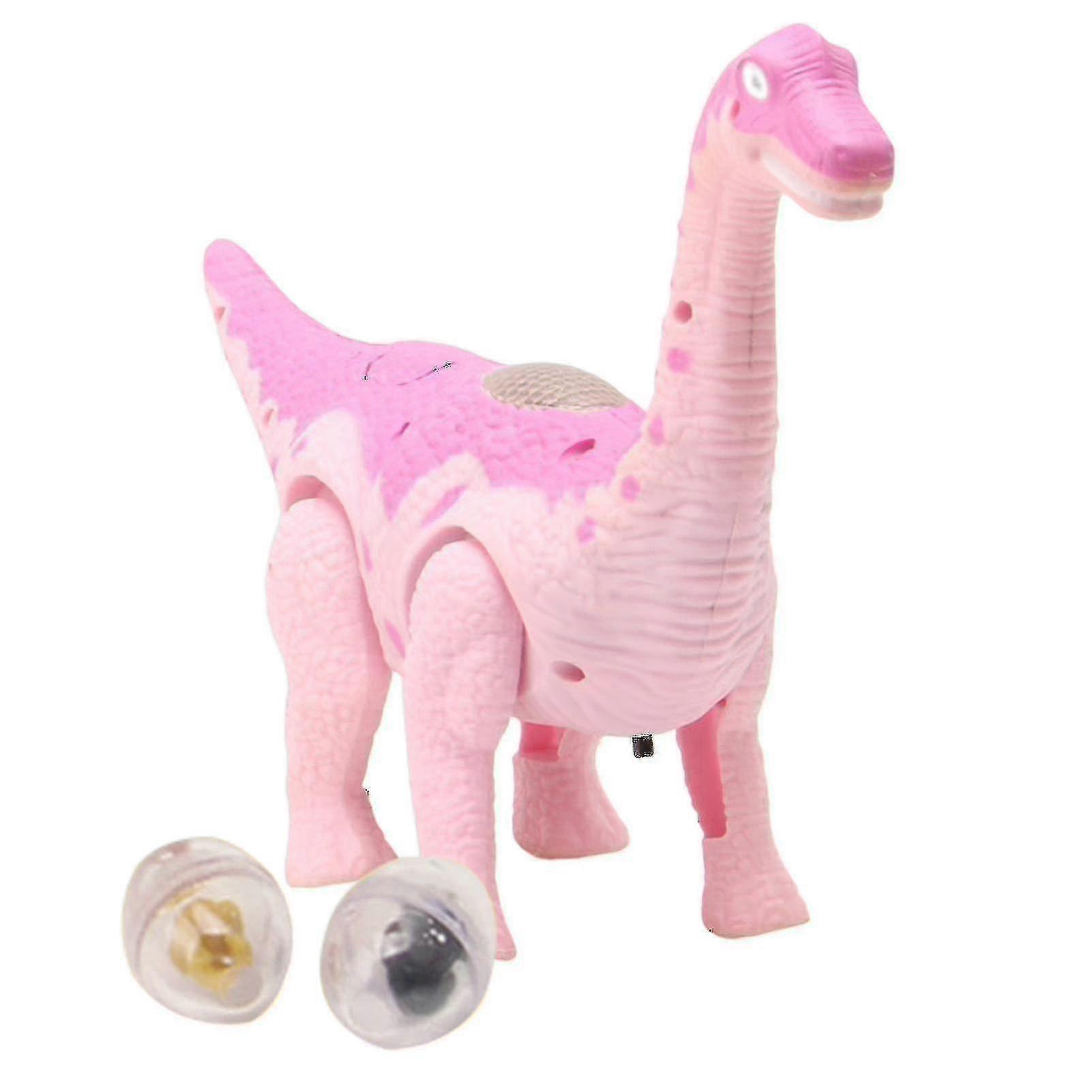 Walking Dinosaur Toy Med Lys, Interaktiv Og Selvlysende Projektion - Elektrisk Model Til Simulering Og Æglægning