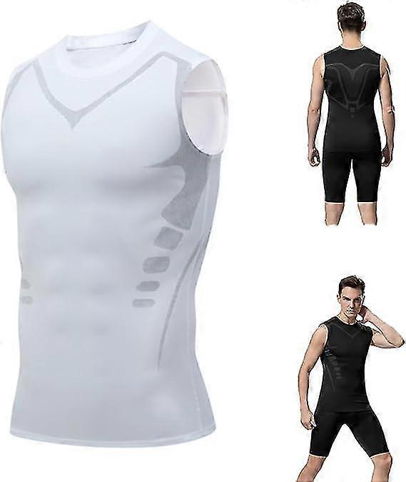 Ionic Shaping Vest,ionic Shaping Vest For Men,comfortable Breathable Ice-silk Fabric For Men To Build A Perfect Body