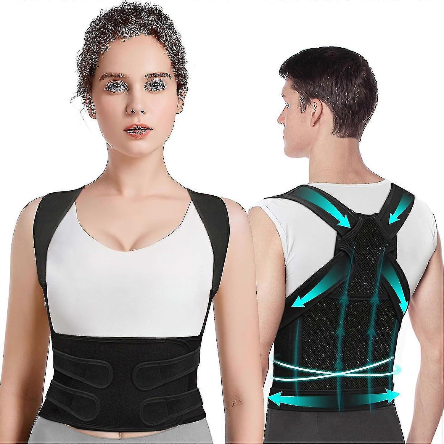 Back Straightener Posture Corrector Women's Back Support Belt: Back Posture Corrector Posture Corrector Strap For Men - Adjustable And Breathable Stra