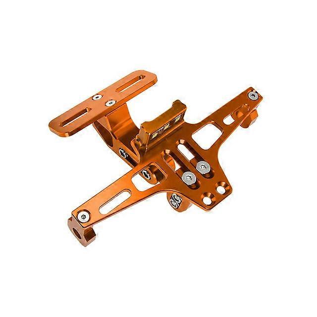 Support de support de cadre de plaque d’immatriculation en aluminium de moto CNC universelle à angle réglable