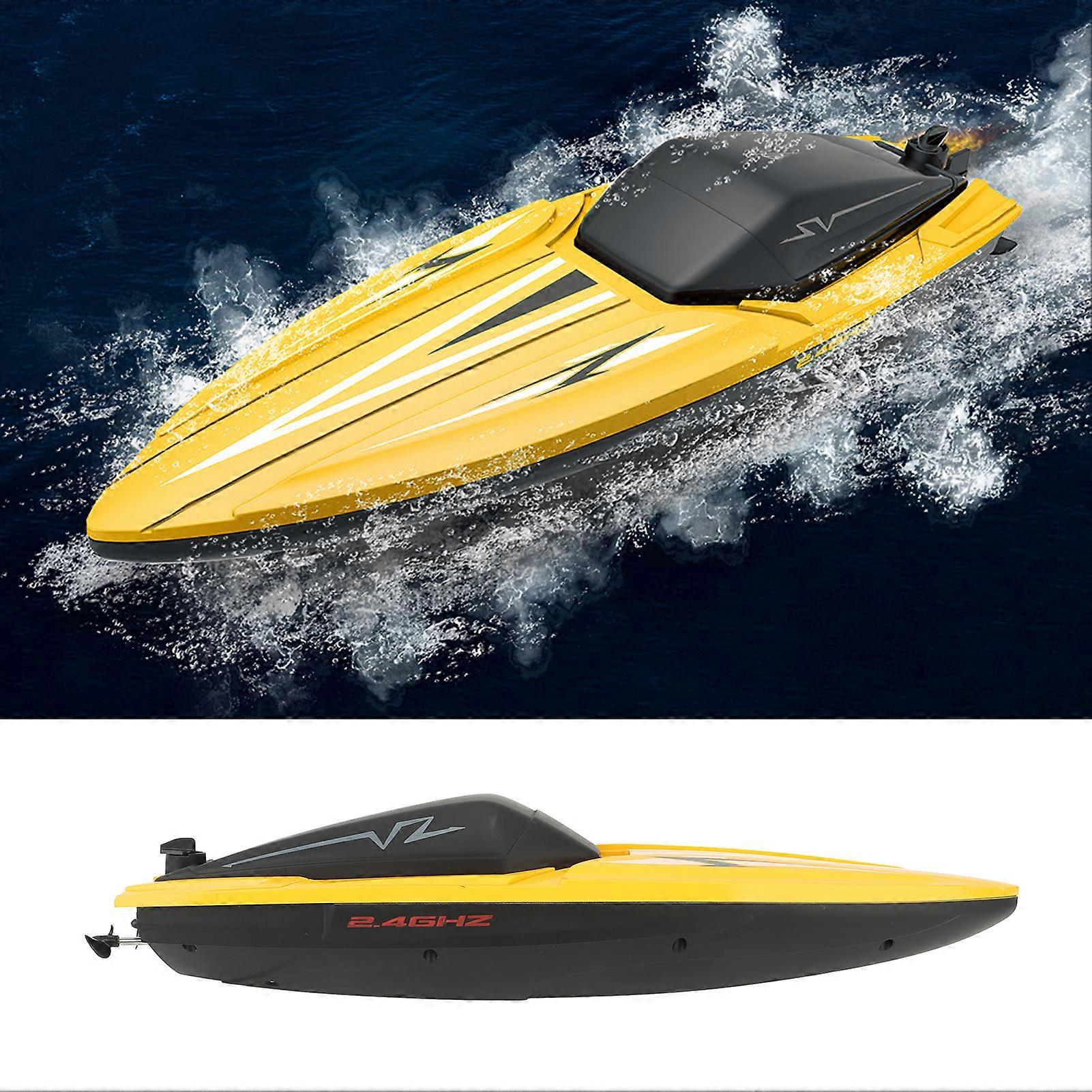 RC Speed Boat 2.4GHz لاسلكي مزدوج المحرك مقاوم للماء سريع للتحكم عن بعد قارب للبالغين الأطفال