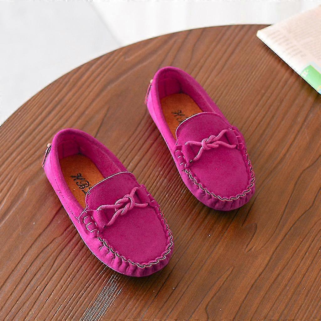 Barn Pojkar Flickor Loafers Enfärgad Mjuk Botten Andningsbara Casual Skor