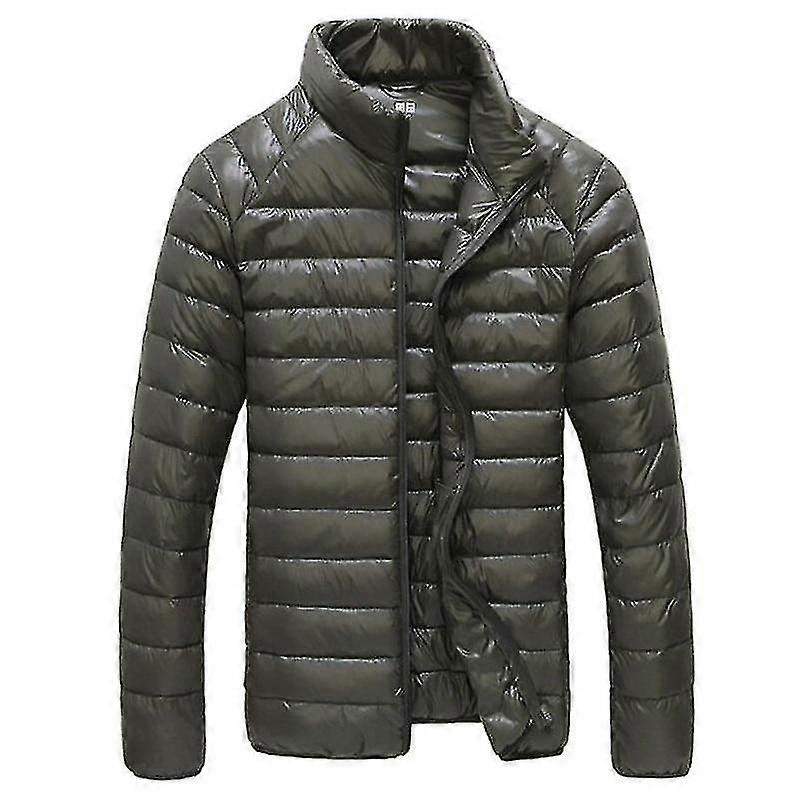 Höst/vinter Casual Stand Collar Ultra Light Parka Coat Down Jacket