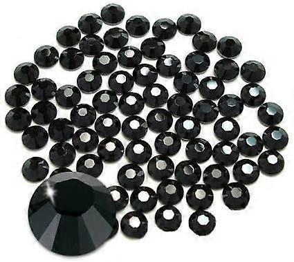 Glue Fix Crystal Flatback Rhinestones (ss20 576pcs, Jet)