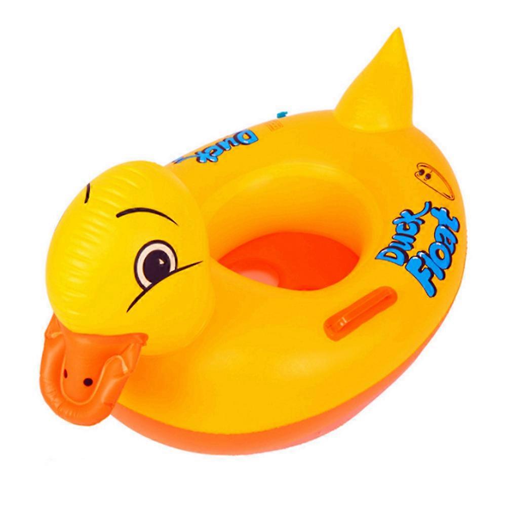 Gonflable bébé bateau anneau de natation Amusant Enfants Siège de natation Jouets d’eau résistants à la déchirure avec volant pour la plage Pool Party