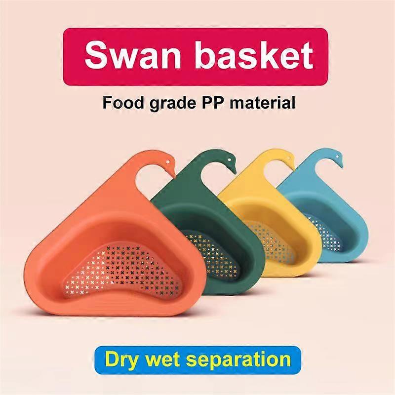 Kitchen Triangular Sink Strainer Drain Fruit Vegetable Drainer Sponge Rack Basket Sink Filter Shelf Home Storage Tool