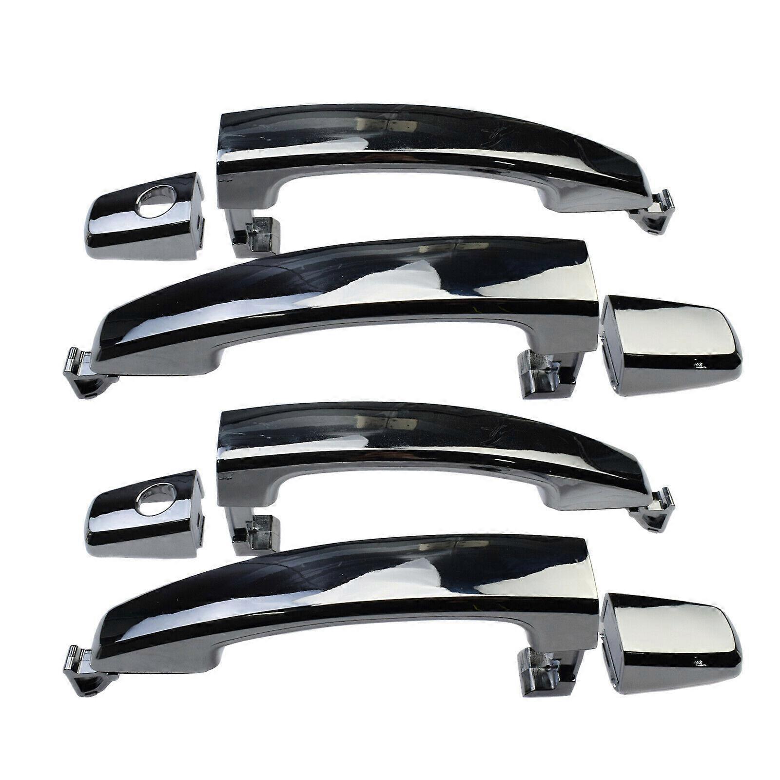Outer Door Handle Keyhole Chrome Front & Rear for Aveo Captiva Sport Vue Set 4