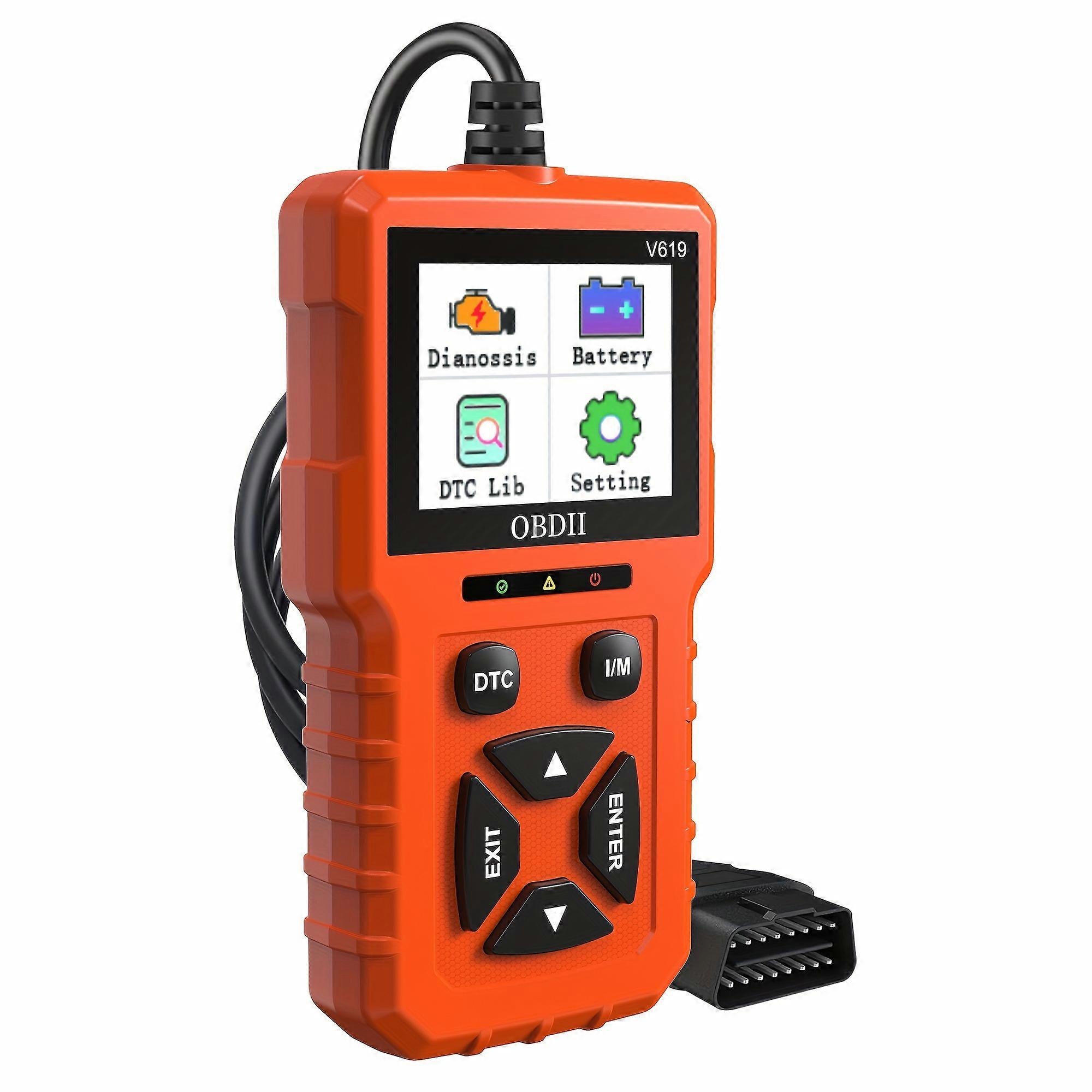 OBD2 Scanner Diagnostic Tool, Enhanced Check Engine Code Reader with Reset OBDII/EOBD Car Diagnostic Scan CAN Tools for All Vehicles After 1996