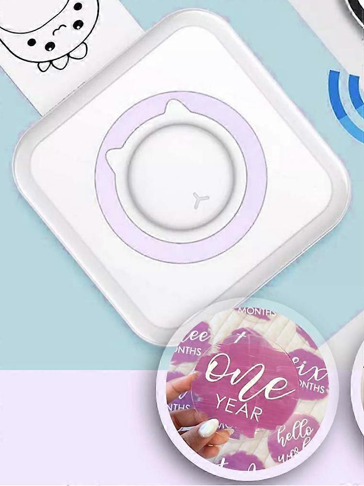 Mini Printer Instant Sticker Printer Printing Inkless PortableUSB Charging Printer Sticker Machine