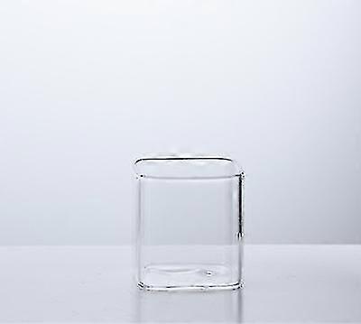 Glass, Rectangular Milk, Heat Resistant For Breakfast