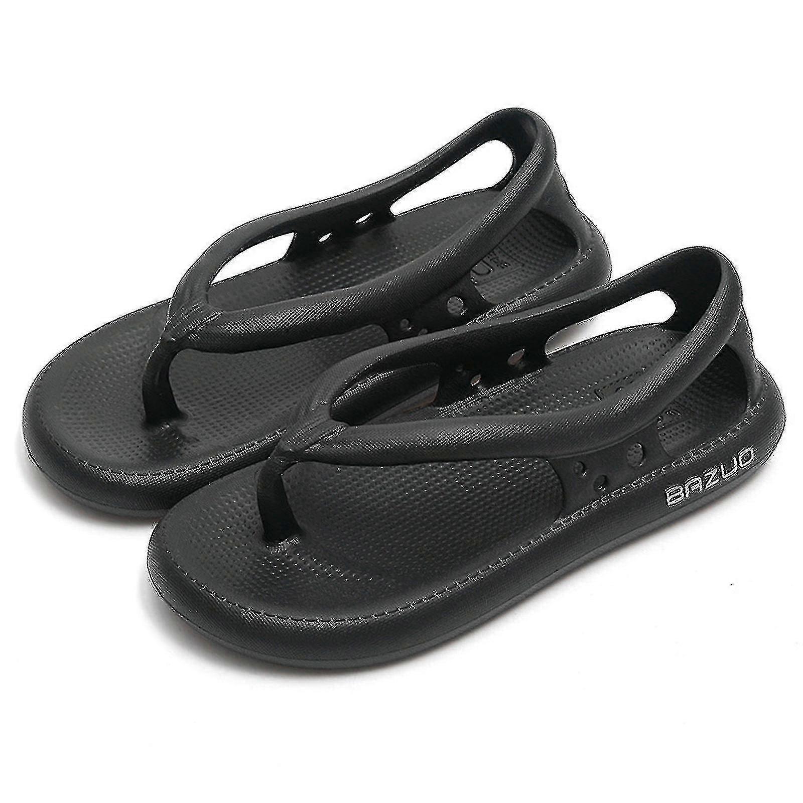 New Upgrade Bazuo Sandals, Unisex Comfort Walking Flip Flops Bazuo Slides, Eva Thick Bottom Bazuo Slippers