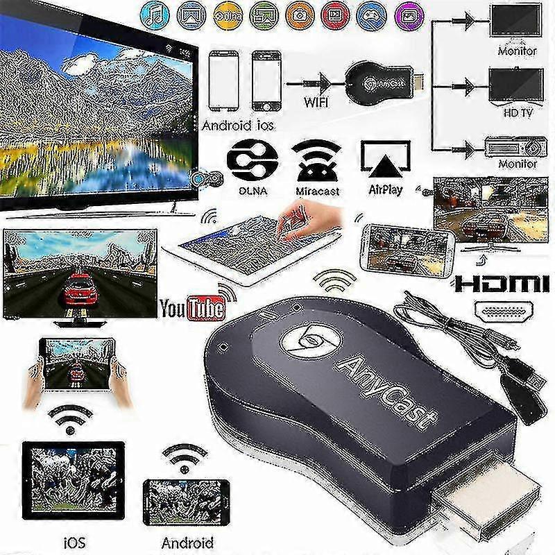 M12 συν δέκτης Wifi οθόνη αερόπαιχνων Miracast HDMI tv Dlna 1080p