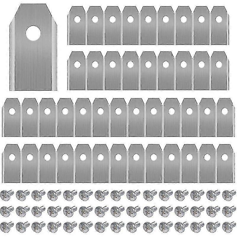 45 X titán késlapát minden Husqvarn/automower/ Yardforce/gardena robotfűnyíróhoz (3g-0,75 mm) 45 csavarral, cserelapátokkal 105,3 modellhez