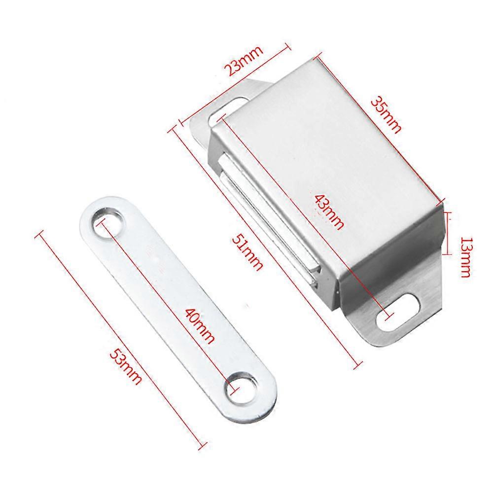4 stk stort rustfritt stål skap sug