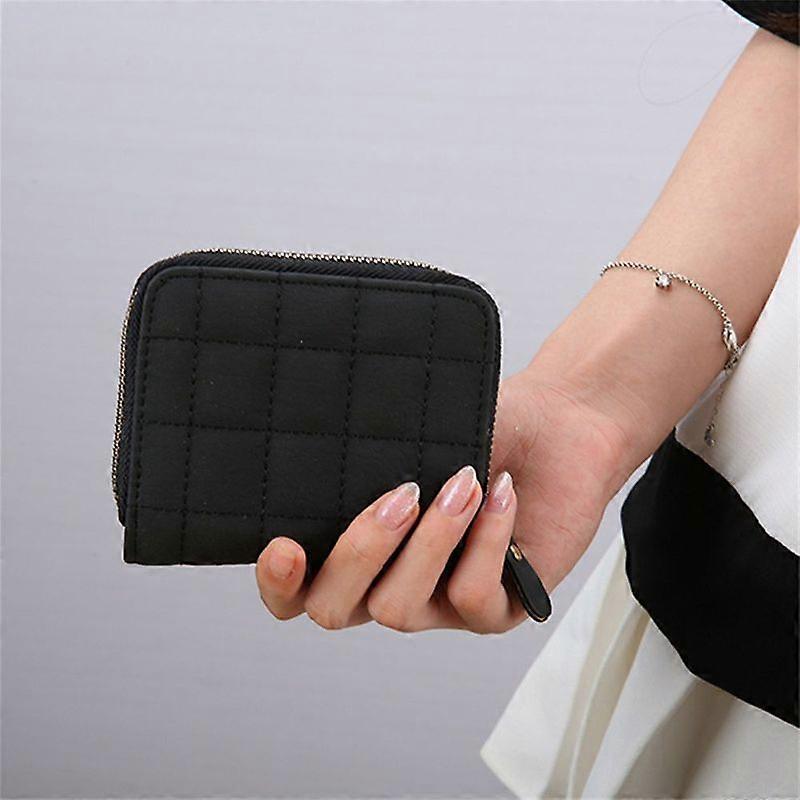 Wallet Women's Short Wallet Leather Bifold Zipper Clutch Card Holder Ladies Small Handbag Coin Purse