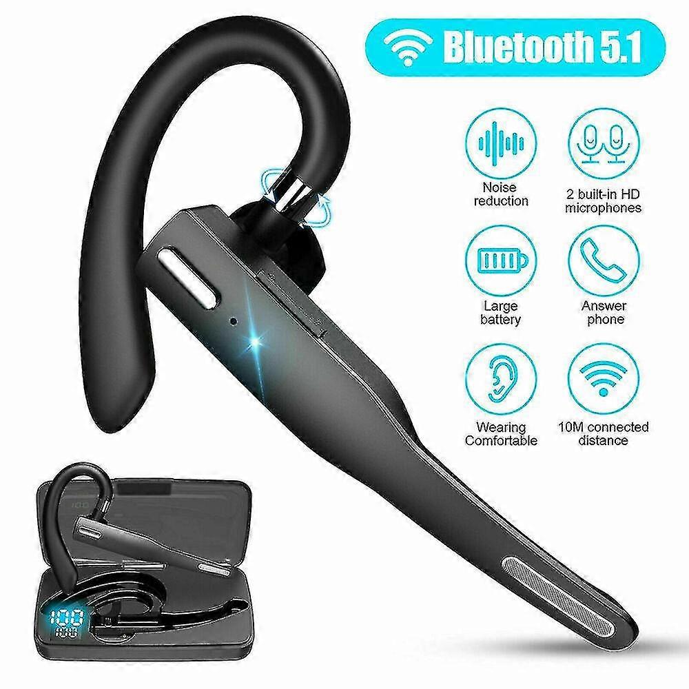 Trucker Wireless Bluetooth 51 Ohrhörer Headset Dual Mic Ohrhörer Noise Cancelling