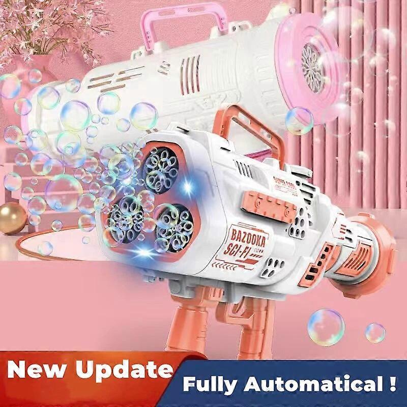 Bazooka Machine À Bulle Pour Enfant Pistolet A Bulles De Savon 56 Trous Bubble Machine Canon A