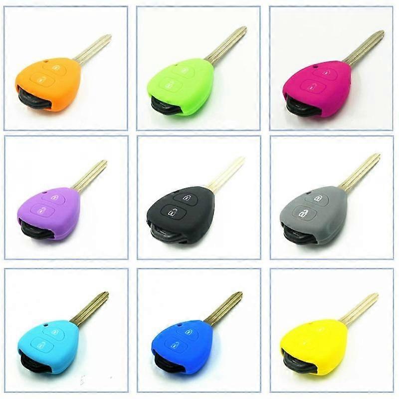 Car Key Case Cover Auto Key Shell Holder Protector for Toyota Corolla NEW VIOS Camry Yaris RAV4 HiLux Cruiser Fortuner