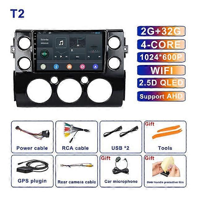 Android 11 For Toyota FJ Cruiser J15 2006 - 2020 Car Radio RDS Multimedia Player AHD Autoradio Video No 2din Stereo SWC QLED