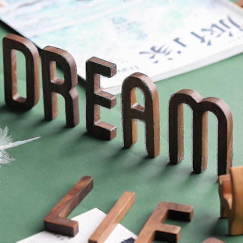 Black Walnut Wood Letters And Numbers 8cm High Banmo
