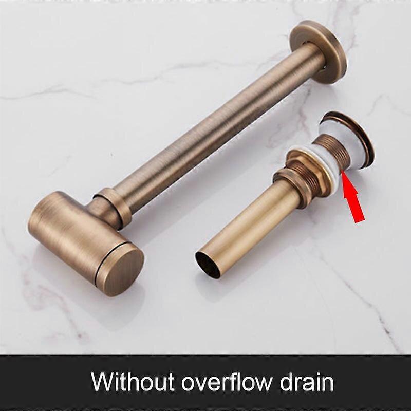 DOOKOLE Badrum 1 1/4" Flaska P-Trap Avfallsrör Justerbar höjd med Pop-up Drain Stopper Kit MonteringCraft Piprensare